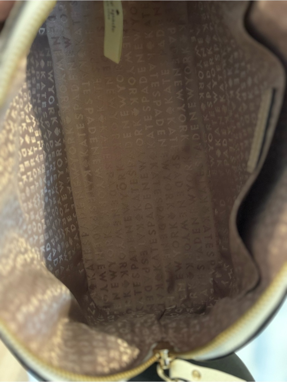kate spade Two-Tone Dome Satchel - Cream & Light Pink - Picture 5 of 6